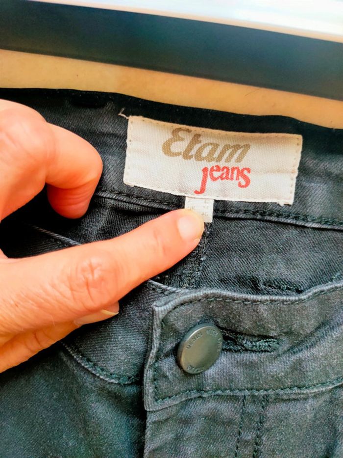 Pantalon noir taille 42 marque Etam - photo numéro 2