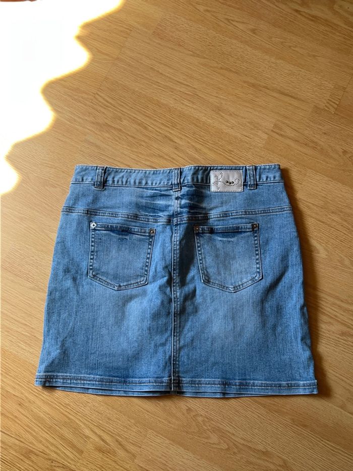 Jupe en jean, taille 40 kwoman - photo numéro 2