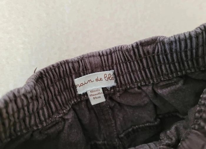 pantalon grain de blé en velours 18 mois - photo numéro 4