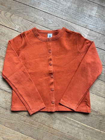 Gilet rouille Petit Bateau 8 ans