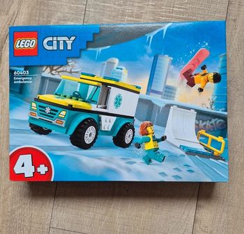 LEGO 60403 - L’ambulance de secours et le snowboardeur - Neuf Scellé