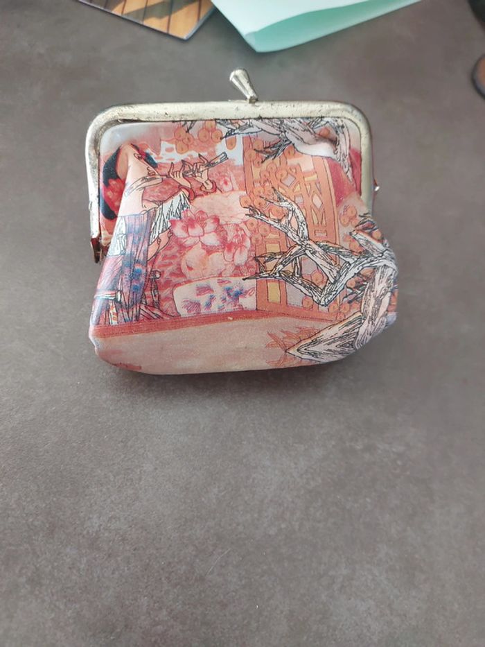 Porté  monnaie imprimé  chine vintage - photo numéro 2