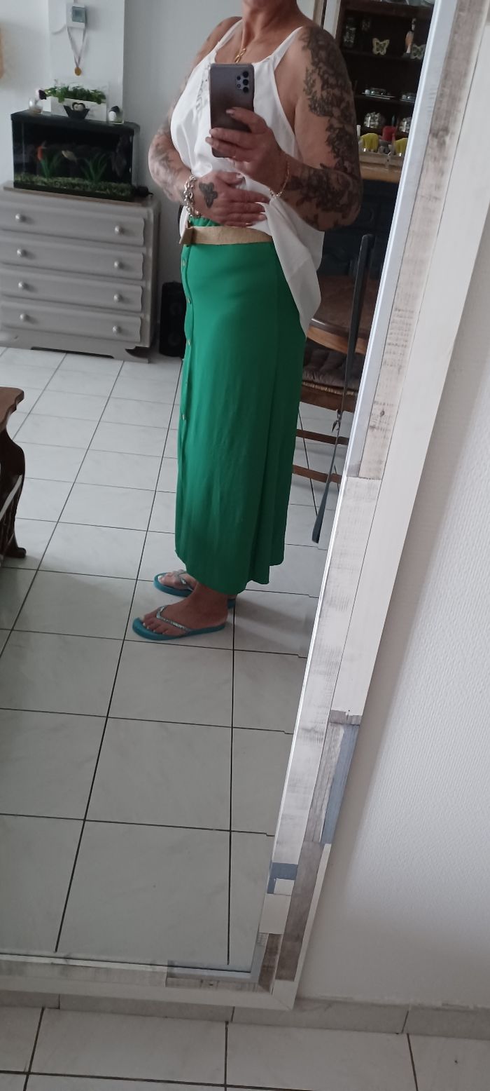 Très jolie jupe longue avec une ceinture femme T U - photo numéro 4