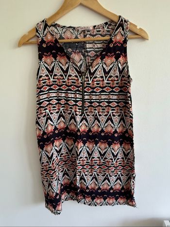 Top débardeur multicolore à motifs taille 36 S