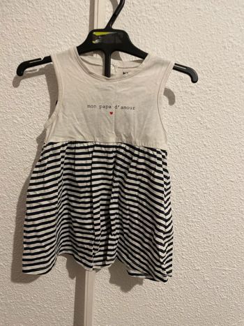 Robe kiabi 12 mois mon papa d’amour