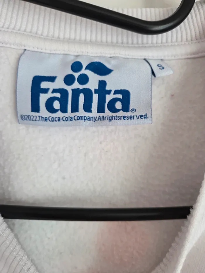 Sweat sans capuche blanc fanta - photo numéro 3