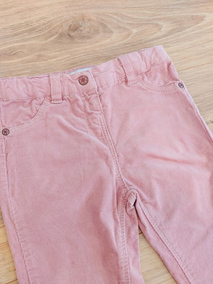 Pantalon rose en velours Creeks 24 mois - photo numéro 2