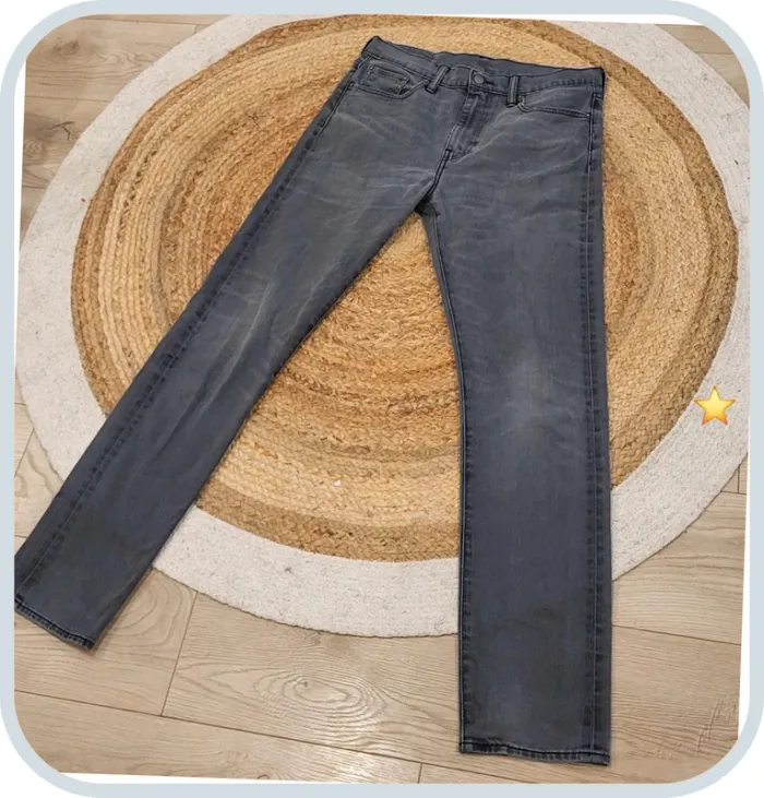 Jean Levi's 522 Homme – Gris Foncé – W30 L34 FR 38 – Coupe Slim – Très Bon État - photo numéro 2