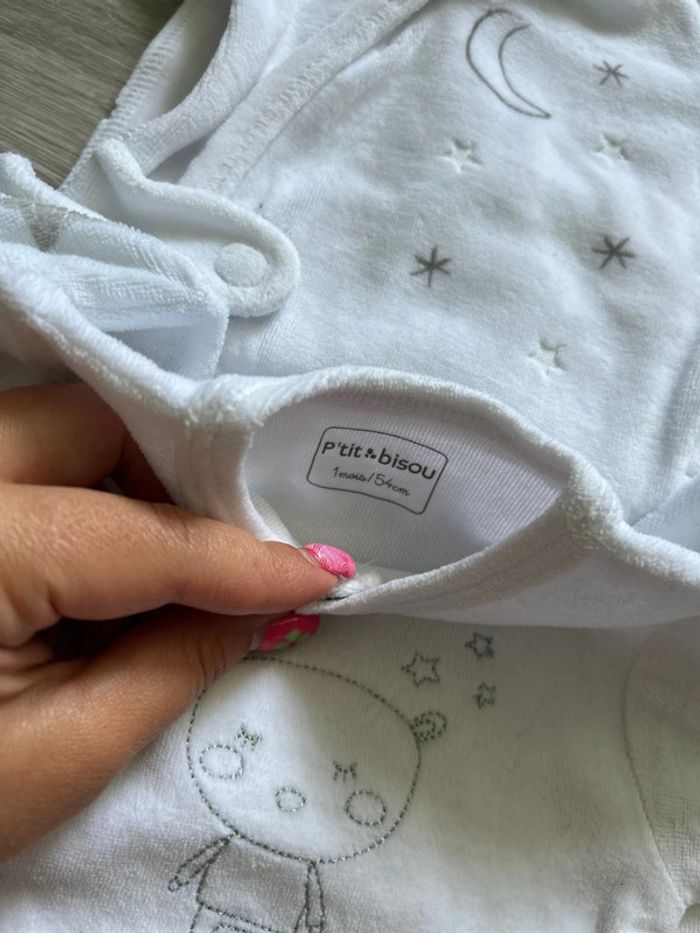 3 pyjamas blanc - photo numéro 5