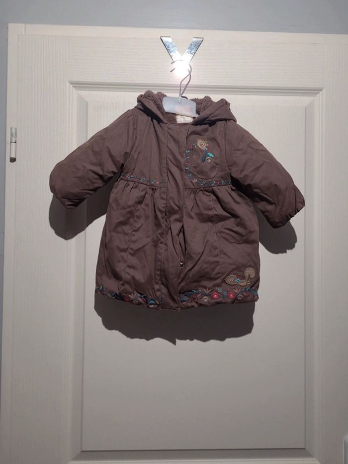 Manteau doudoune chaude marron Dp am