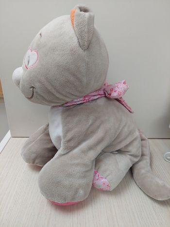 Noukie's - grande peluche chat Iris gris