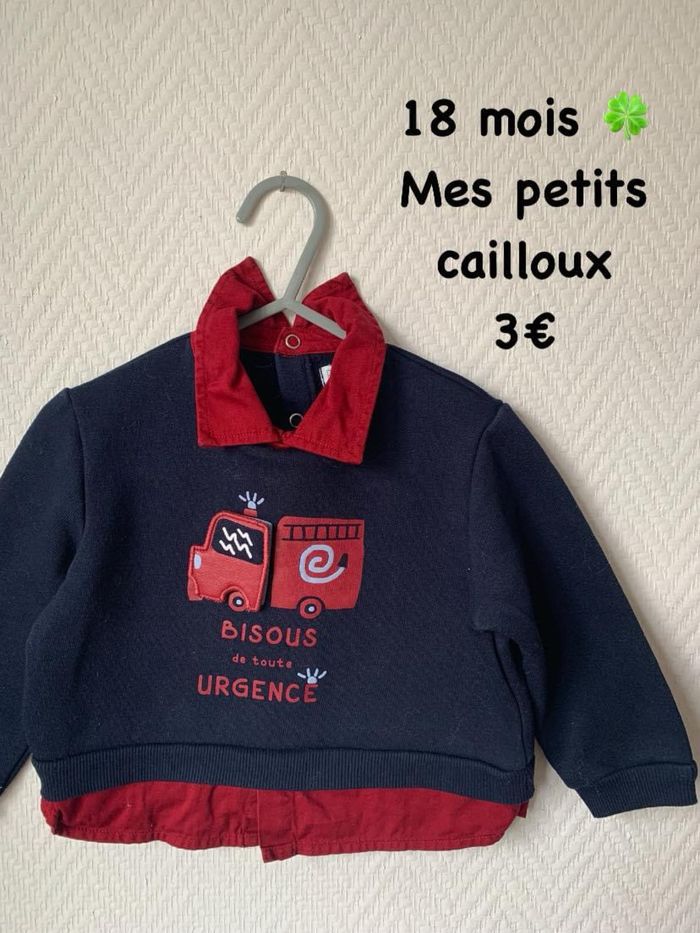 Sweat 🍀 18 mois 🍀 Mes petits cailloux