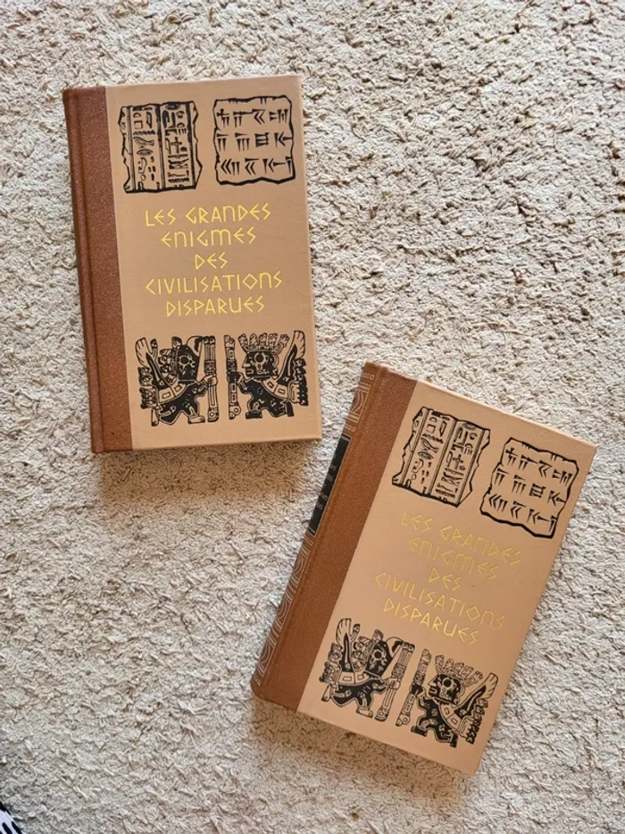 Lot de 2 livres Les grandes énigmes des civilisations disparues - 1974