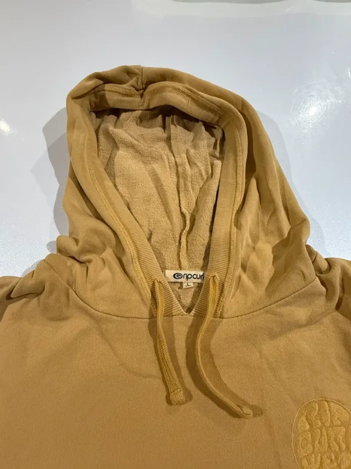 Sweat moutarde capuche rip curl - photo numéro 4