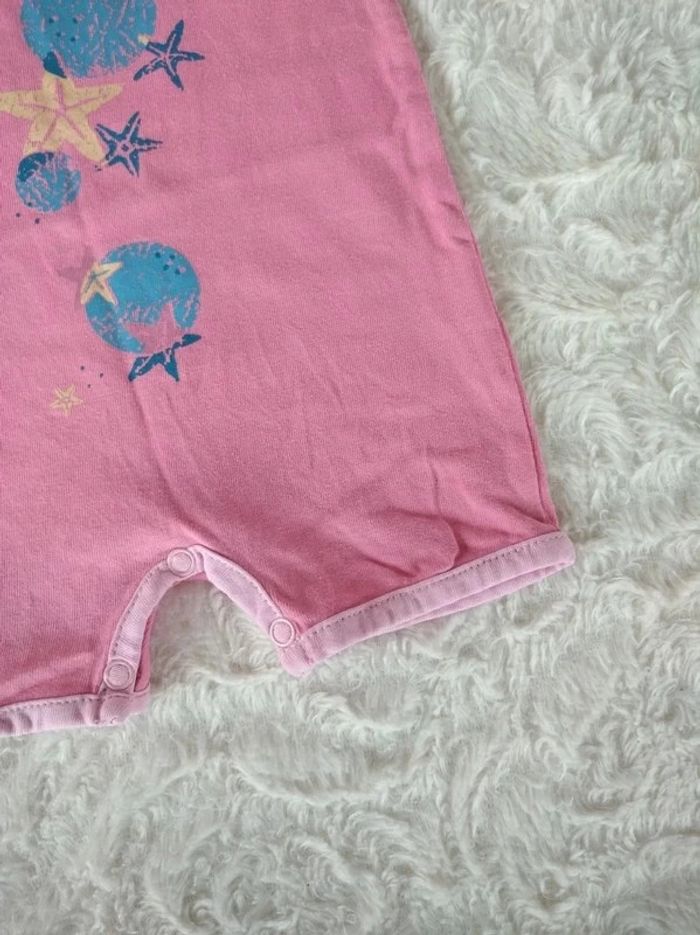Barboteuse Combinaison été Combishort Fille 3 mois Étoile de mer 100% coton Carrefour - photo numéro 7