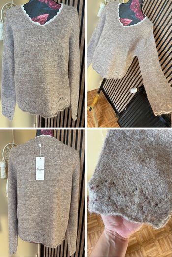 Pull marron taupe