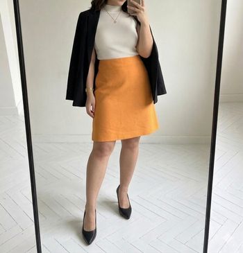 Jupe Zara couleur ocre