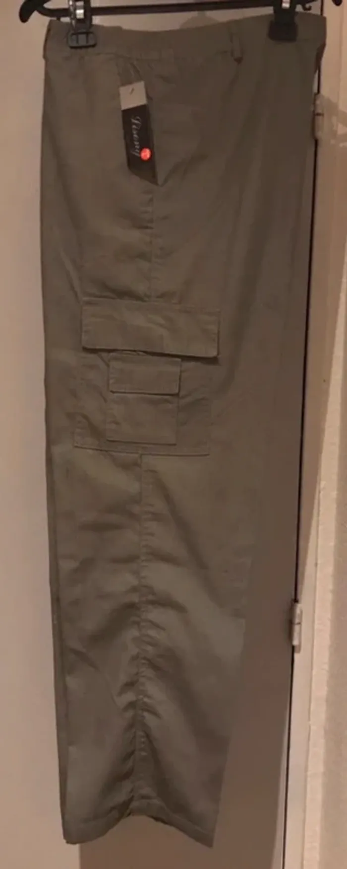 Pantalon linsong militaire kaki tissu taille L