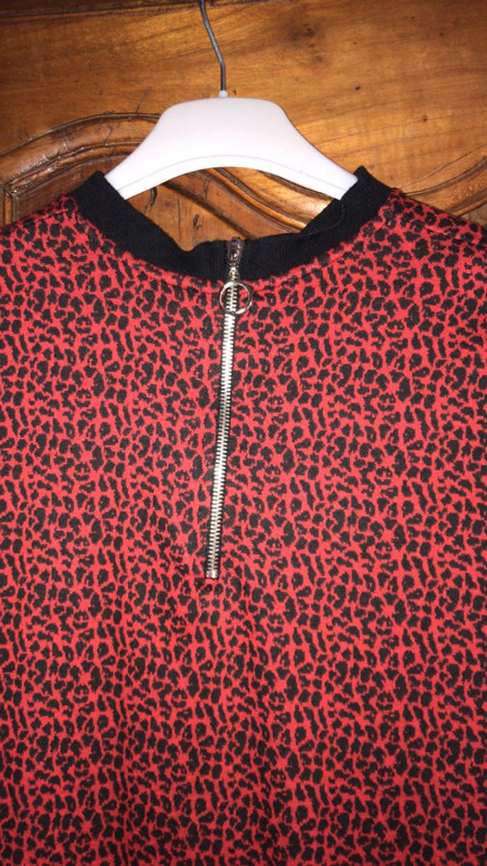 Jennyfer robe rouge et noir neuve taille M - photo numéro 4