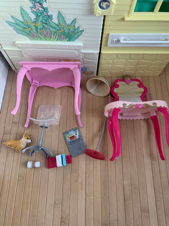 Barbie desk & chair bedroom playset barbie vintage - photo numéro 4