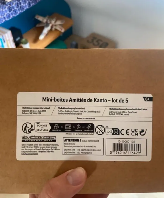 Lot de Mini Tins Boîtes Amitiés Pokemon Artset de Kanto 2025 Scellé - photo numéro 3