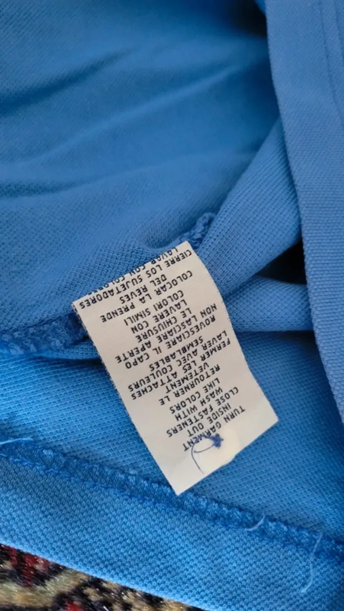 Polo ralph lauren bleu logo brodé orange taille M - photo numéro 10