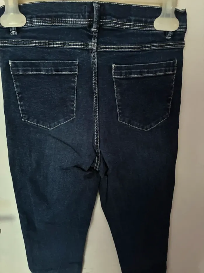 Jeans délavé et troué aux cuisses, XS, Tissaia. - photo numéro 7