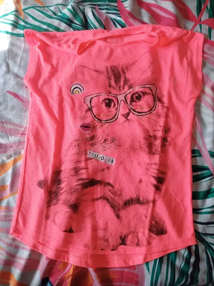 T-shirt rose enfant fille