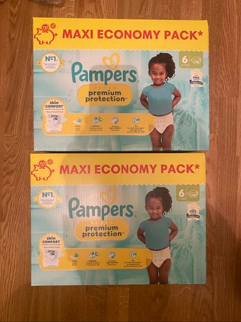 [-25% code SABLIER25] 140 couches Pampers premium protection taille 6