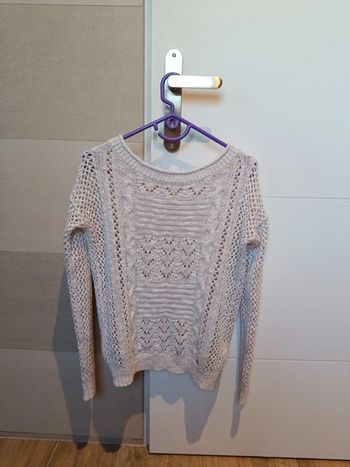 Pull beige/écru Hollister xs grosses mailles
