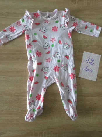 Pyjama rose marie disney 12 mois 🐈