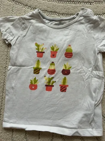 T-shirt Cactus Blanc