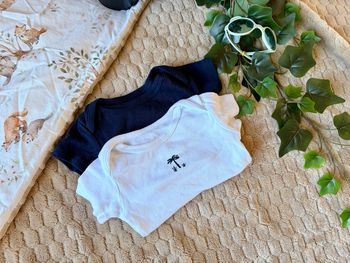 Lot 2 bodies bébé Vertbaudet 6 mois coton 