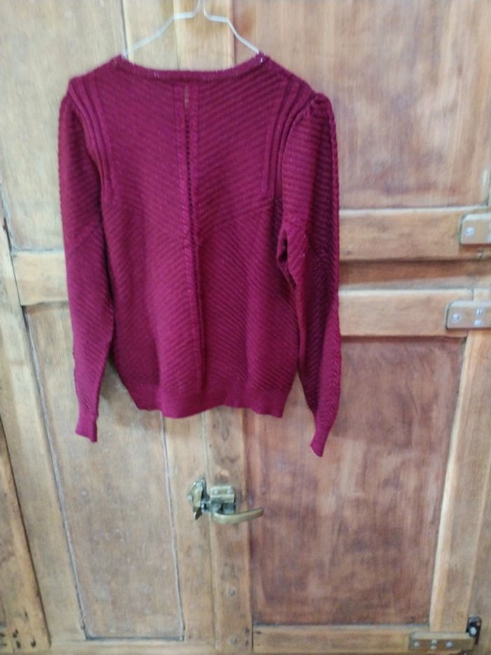 Petit pull bordeaux - photo numéro 5