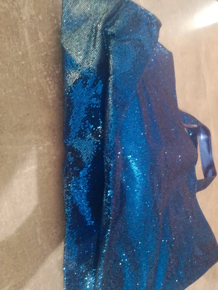 Joli sac bleu à paillettes - photo numéro 6