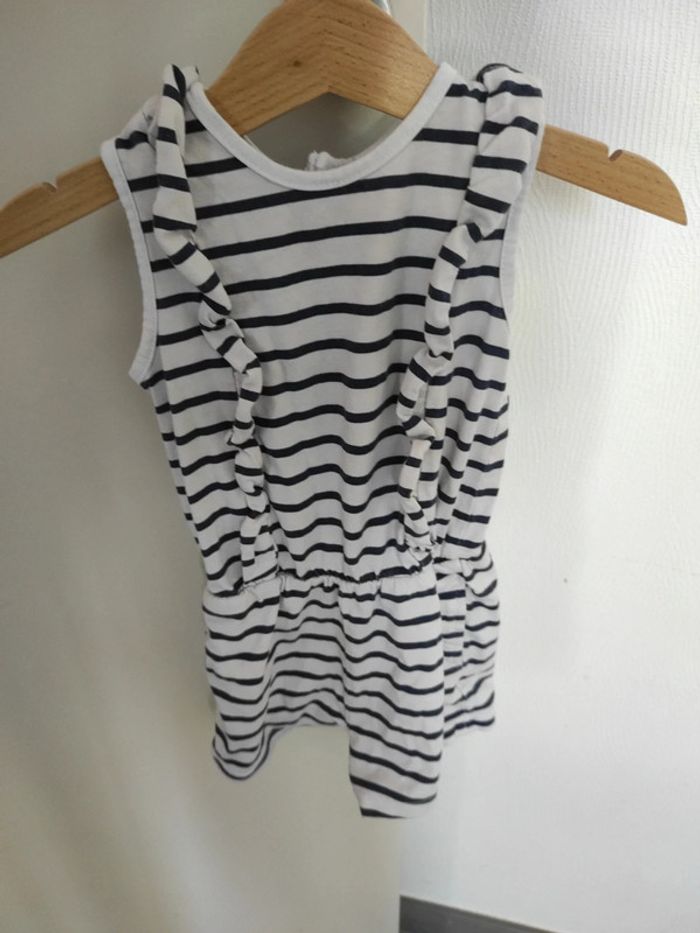 Combi short marinière 9 mois - photo numéro 3