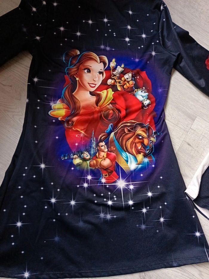 Robe 14 ans sans manche et  14 ans fille manche longue Disney cendrillon belle bête - photo numéro 13