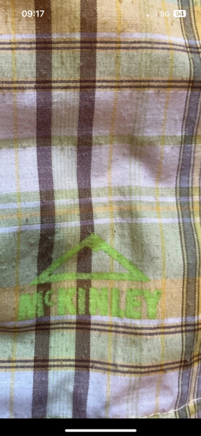 Chemise technique femme Mac Kinley/ XS /Jaune à carreaux /Excellent état - photo numéro 4