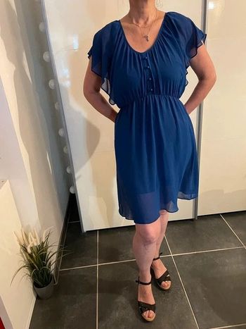 robe fluide bleu