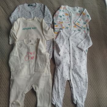 Lot de 5 pyjamas bébé fille 