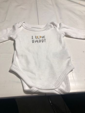 Body 1 mois I love Daddy