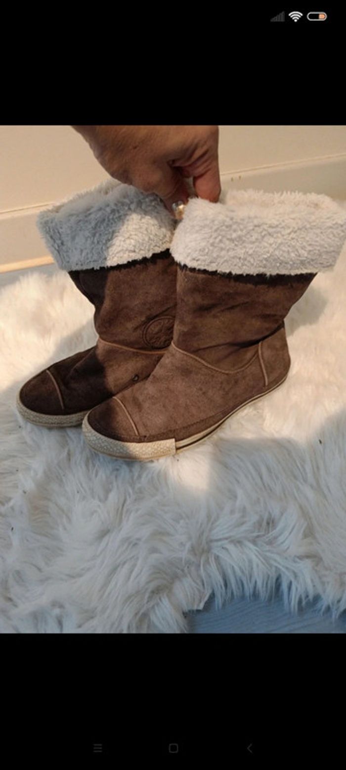 Bottines fourrées t 37.5 marque converse