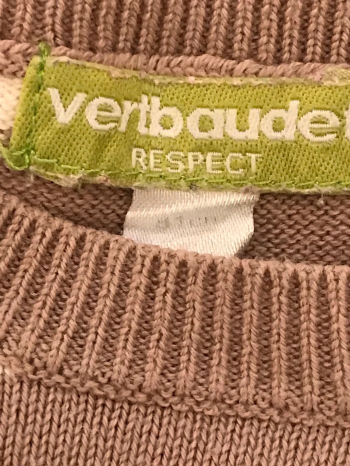 Robe à rayures crème et taupe 12 Mois - photo numéro 3