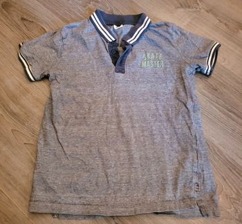 Polo bleu chiné MC Tape à l'œil 10 ans