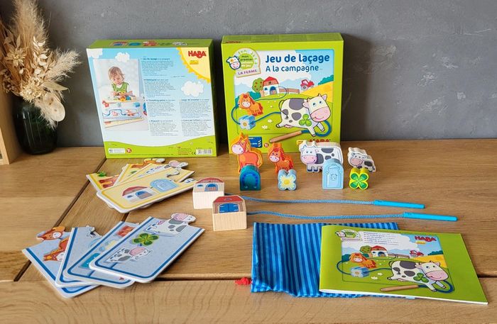 Jeu de laçage HABA 🐄