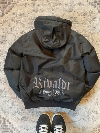 Manteau crop Rivaldi streetwear y2k brodé goth hip-hop 2000´S taille XS