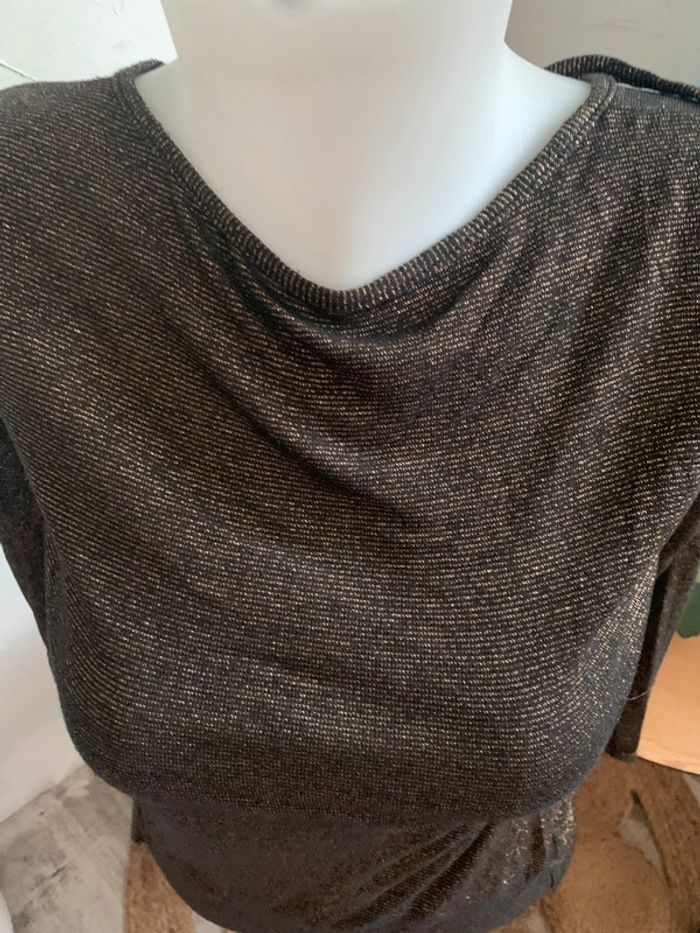 Pull Sister dos nus taille XS-S brillant doré - photo numéro 11