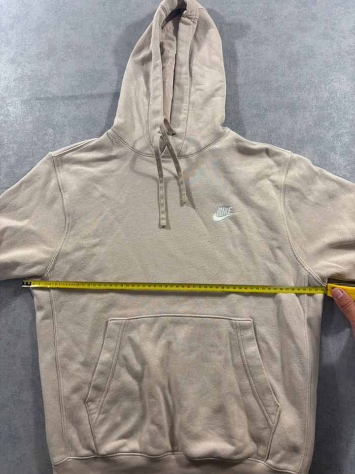 Pull à capuche Nike Beige logo brodé Taille S - photo numéro 7