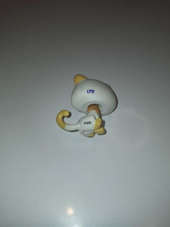 Petshop LPS  chat blanc marron yeux verts - photo numéro 3