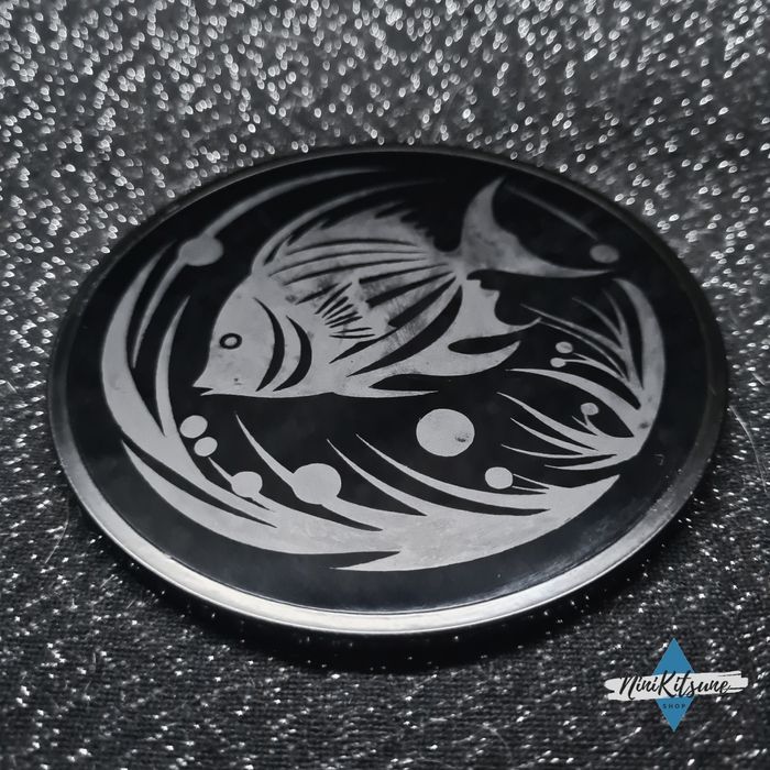 Gravure sur sous verre Poisson